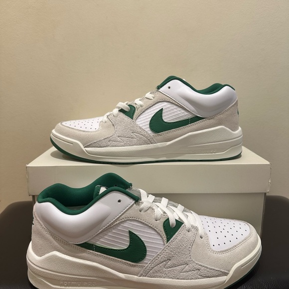 NIB Men Nike Jordan Stadium 90 White/Sail/Black/Clover DX4397 103 - Picture 4 of 7